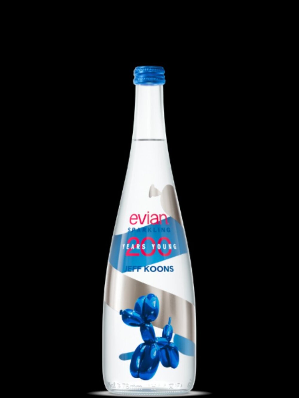 Evian Limited Edition 2026 Jeff Koons Designer Glass Water Bottle Balloon Dog